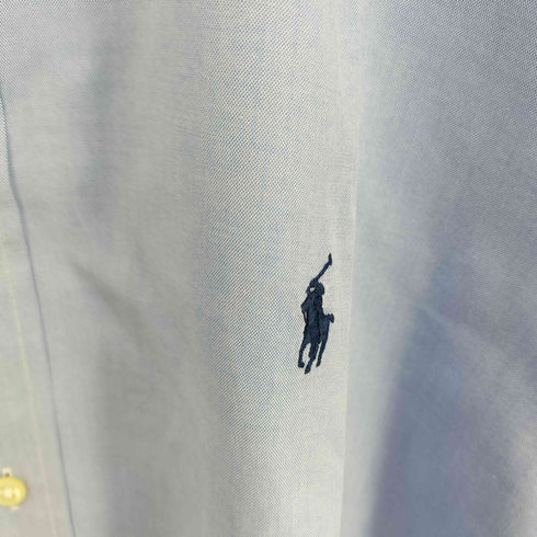 ラルフローレン RALPH LAUREN 90s YARMOUTH COTTON PINPOINT OXFORD ポニー刺繍 ボタンダウンシャツ メンズ 17 32/33