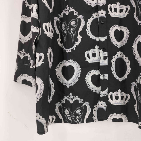 総柄 L/S シャツ メンズ