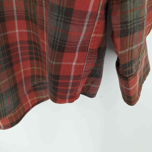 ブルックスブラザーズ BROOKS BROTHERS コットンウール ボタンダウンチェックシャツ メンズ import:L