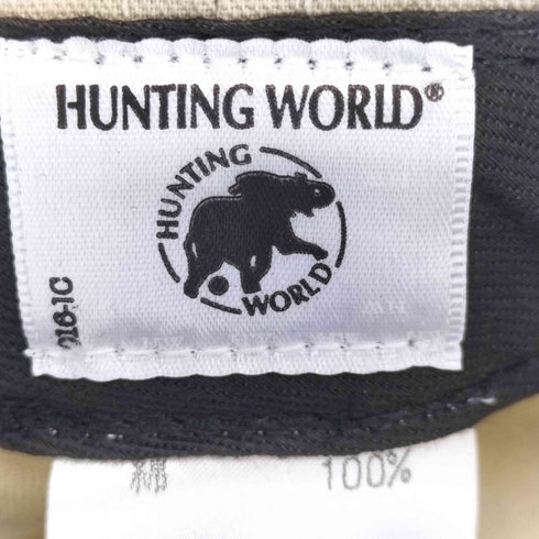 ハンティングワールド HUNTING WORLD 刺繍 6パネルキャップ USA製 メンズ