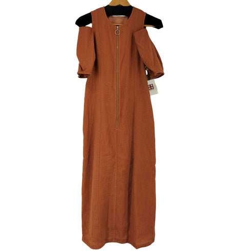 レイビームス Ray BEAMS 23SS ショルダー スリット ジップ ワンピース レディース JPN:0