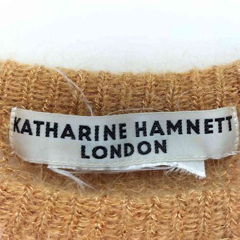 キャサリンハムネットロンドン KATHARINE HAMNETT LONDON Y2K クロップド ローゲージニット レディース