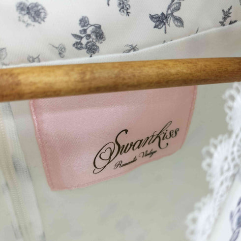 スワンキス Swankiss フロント ギャザー フローラル ワンピース レディース