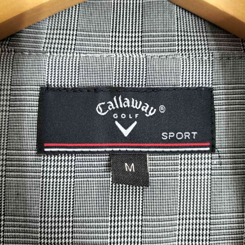 キャロウェイ Callaway チェック柄 ダブルジップ ジップアップジャケット メンズ JPN:M
