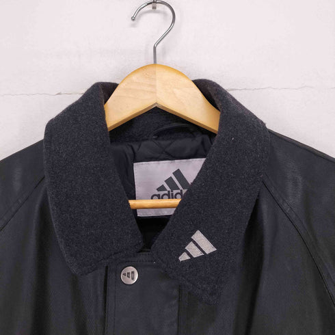 アディダス adidas 90s 万国旗タグ コーティング加工ハーフコート MADE IN PORTUGAL メンズ JPN:L