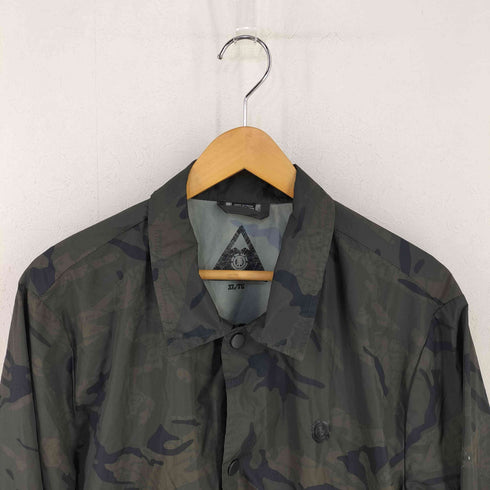 エレメント ELEMENT TRAVEL WELL カモ柄コーチジャケット メンズ import:XL