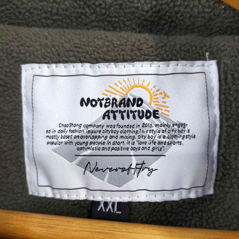 NOTBRAND ATTITUDE ジップアップ フリースジャケット メンズ import:XXL