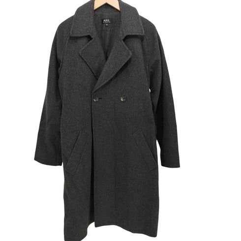 アーペーセー A.P.C. ウール混 ベルト付き チェスターコート メンズ import:XS