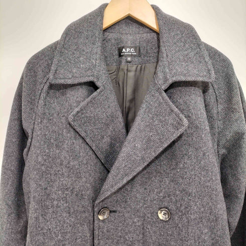 アーペーセー A.P.C. ウール混 ベルト付き チェスターコート メンズ import:XS