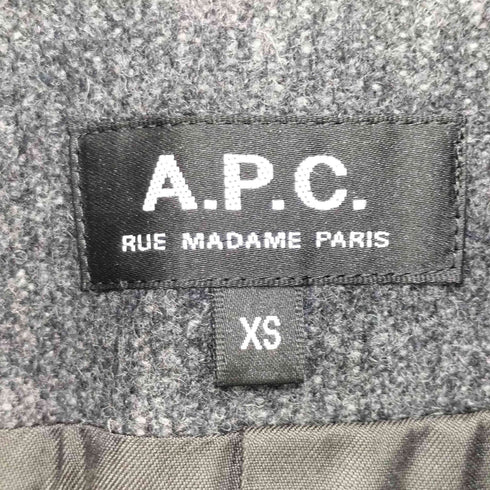 アーペーセー A.P.C. ウール混 ベルト付き チェスターコート メンズ import:XS