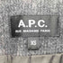 アーペーセー A.P.C. ウール混 ベルト付き チェスターコート メンズ import:XS