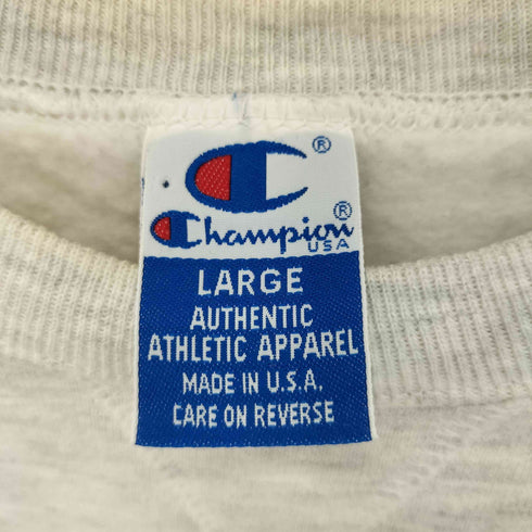 チャンピオン Champion USA製 青タグ 刺繍ロゴトレーナー メンズ import:L