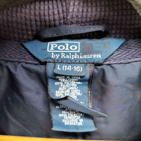 ポロバイラルフローレン Polo by RALPH LAUREN 80S 三角タグ ビッグポニー刺繍 中綿ジャケット メンズ import:L