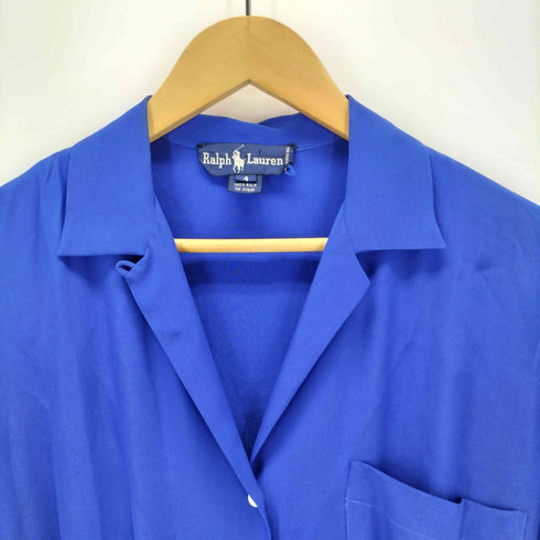 ラルフローレン RALPH LAUREN シルクシャツワンピース レディース US:4
