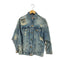 ザラ ZARA MADE IN MOROCCO ダメージ デニムジャケット レディース import:S