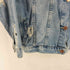 ザラ ZARA MADE IN MOROCCO ダメージ デニムジャケット レディース import:S