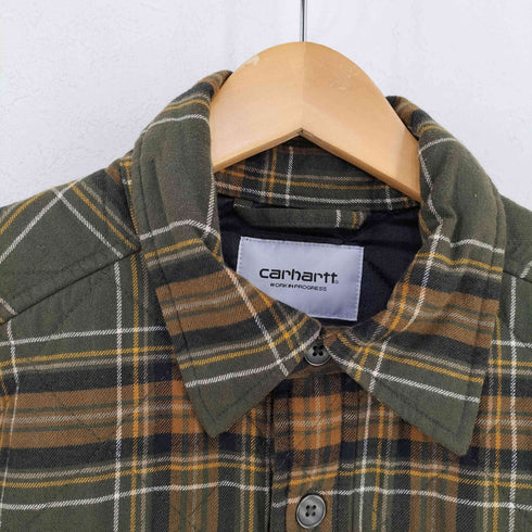 カーハートワークインプログレス Carhartt WIP 23AW WILES SHIRT JACKET シャツジャケット - DK.GREEN メンズ import:S