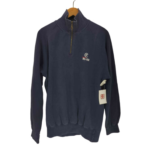 ポロバイラルフローレン Polo by RALPH LAUREN 90s RL-92 刺繍デザインハーフジップスウェット メンズ import:L