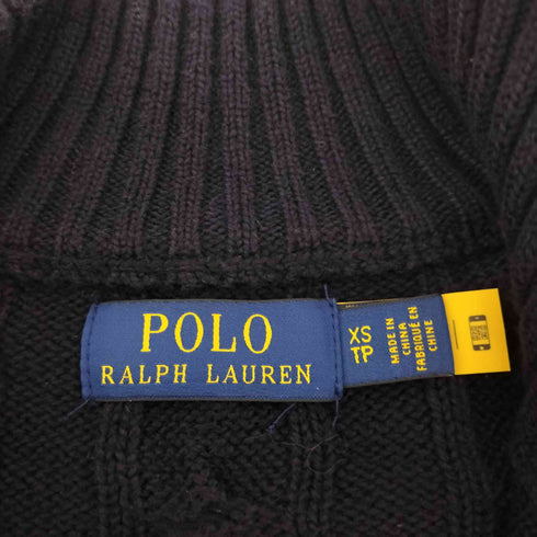 ポロラルフローレン POLO RALPH LAUREN ポニー刺繍 ハーフジップセーター メンズ import:XS