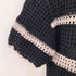 マウジー moussy STRIPED CROCHET SHIRT レディース FREE