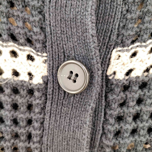 マウジー moussy STRIPED CROCHET SHIRT レディース FREE