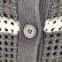 マウジー moussy STRIPED CROCHET SHIRT レディース FREE