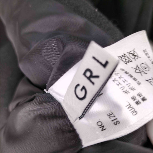 グレイル GRL ビッグカラーフェイクウールピーコート レディース FREE