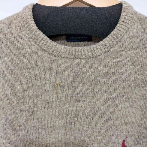 ポロバイラルフローレン Polo by RALPH LAUREN ラムウール ポニー刺繍 ニットセーター メンズ