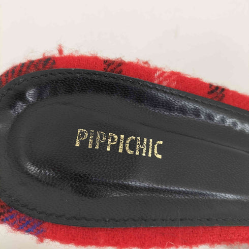 ピッピシック PIPPICHIC チェック柄 ミュール サンダル レディース JPN:37