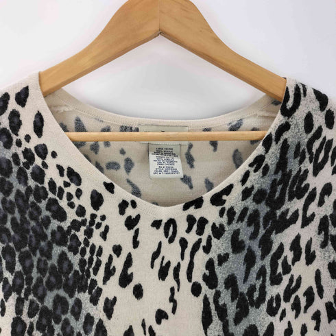 ホワイトスタッグ WHITE STAG 90S-00S レオパード柄 ニット レディース JPN:L