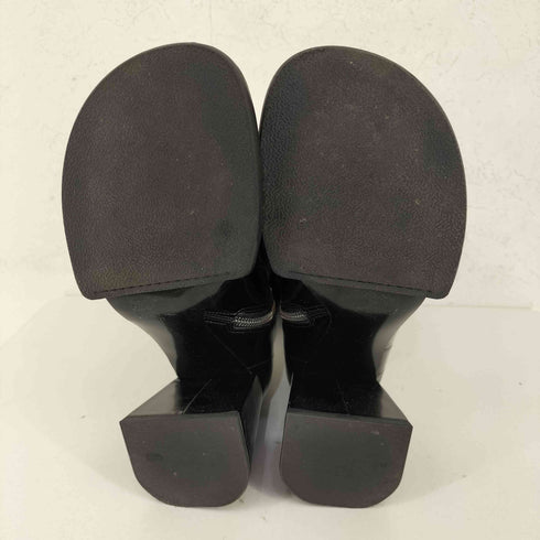 チャールズキース CHARLES & KEITH Tubular Zip-Up Ankle Boots チューブラー ジップアップアンクルブーツ レディース JPN:23.5