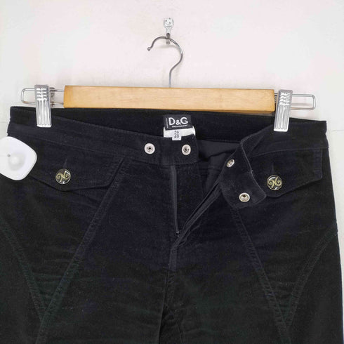 ドルチェアンドガッバーナ DOLCE&GABBANA MADE IN ITALY OPTIジップ スエードフレアパンツ レディース 26/40