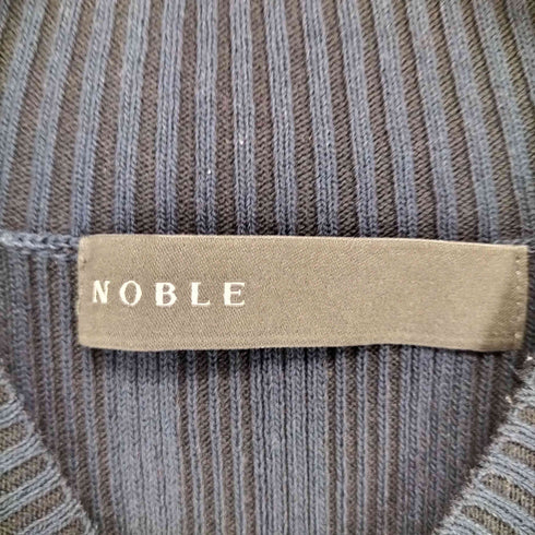 ノーブル Noble 21SS ハイネックノースリーブリブワンピース レディース JPN:36