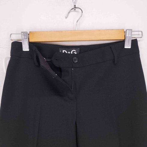 ドルチェアンドガッバーナ DOLCE&GABBANA MADE IN ITALY ノータックスリットウールスラックスパンツ レディース 24/38
