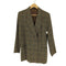 マークスアンドスペンサー MARKS&SPENCER 英国製 PURE NEW WOOL チェック ダブルブレスト テーラードジャケット レディース UK:16