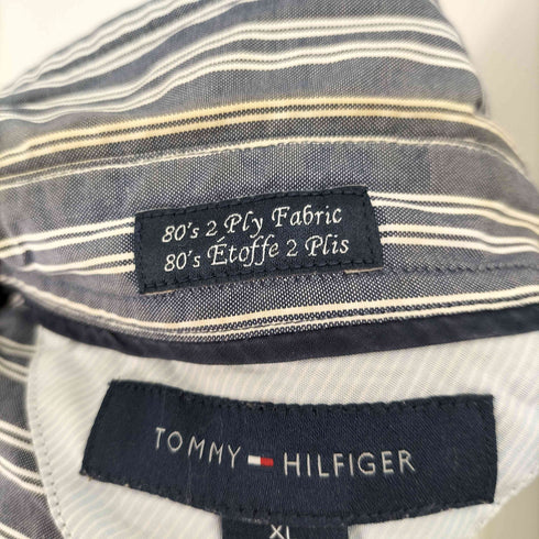 トミーヒルフィガー TOMMY HILFIGER オーバーサイズストライプ長袖シャツ メンズ JPN:XL