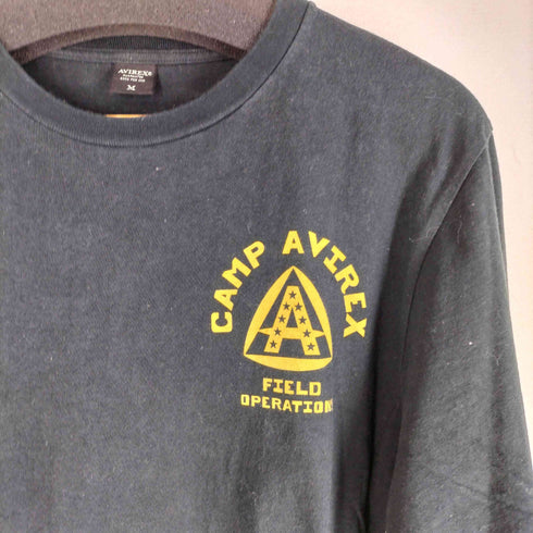 アヴィレックス AVIREX クルーネック LS ピンナップガール ロング Tシャツ メンズ JPN:M