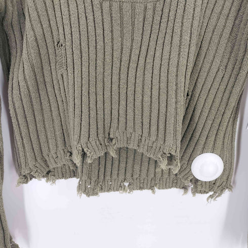 OPEN YY DAMAGED HEART PULLOVER レディース 001