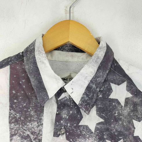 ノゾミイシグロ NOZOMI ISHIGURO 星条旗柄 シャツワンピース レディース ONE SIZE