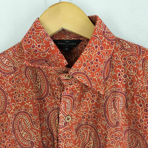 THE BOMBAY STORE ペイズリー柄S/S シャツ メンズ import:S