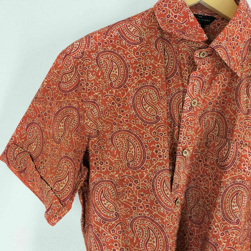 THE BOMBAY STORE ペイズリー柄S/S シャツ メンズ import:S
