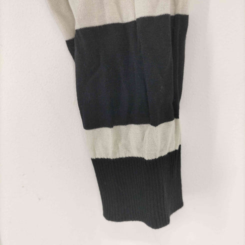 ノゾミイシグロ NOZOMI ISHIGURO スリットボーダーニットワンピース レディース ONE SIZE