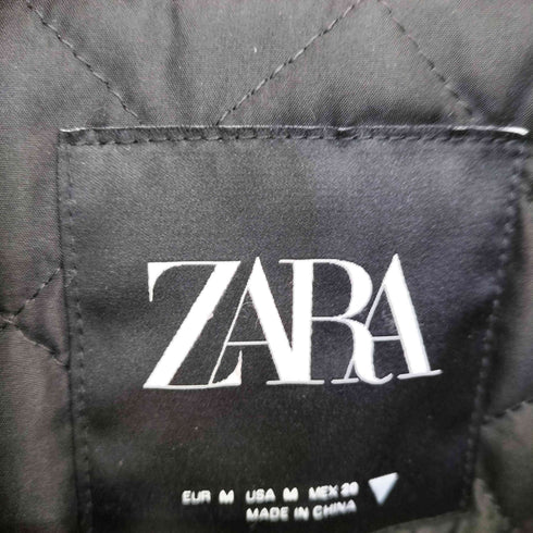 ザラ ZARA 裏地キルティング クロップド ジャケット レディース import:M
