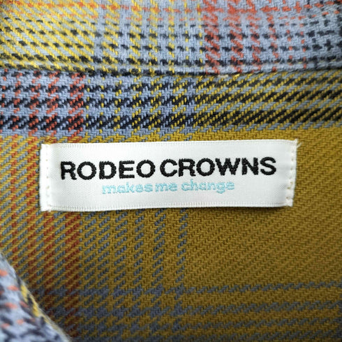 ロデオクラウンズ RODEO CROWNS CHECK BIGルーズシャツ メンズ FREE