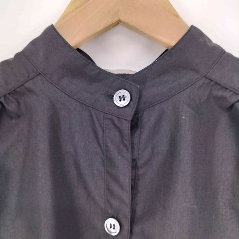 she's closet バンドカラー ポリ コットン シャツ ワンピース レディース TALL