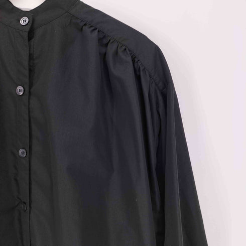 she's closet バンドカラー ポリ コットン シャツ ワンピース レディース TALL