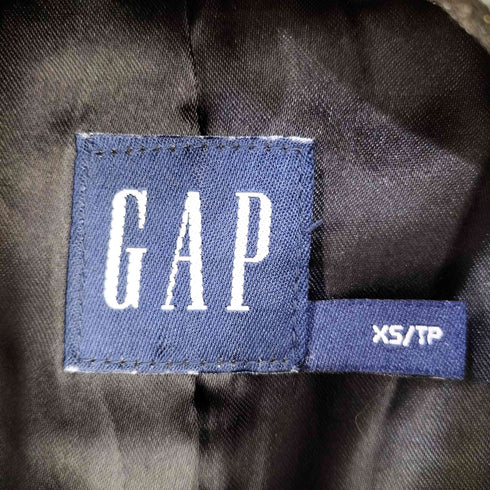 ギャップ Gap レザー ダブルトレンチコート 本革 レディース JPN:XS