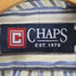 チャップス CHAPS ロゴ刺繍 ストライプ コットン ボタンダウンシャツ メンズ import:M