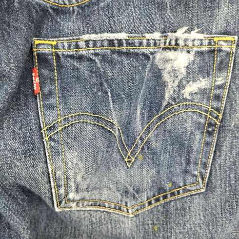 リーバイス Levis フィリピン製 ボタン裏359 501 ボタンフライ ダメージストレートデニム メンズ w34l32