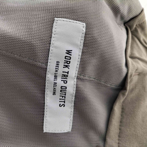 ワークトリップアウトフィッツグリーンレーベル リラクシング WORK TRIP OUTFITS GREEN LABEL RELAXING WTO ソリッド イージーパンツ メンズ JPN:S